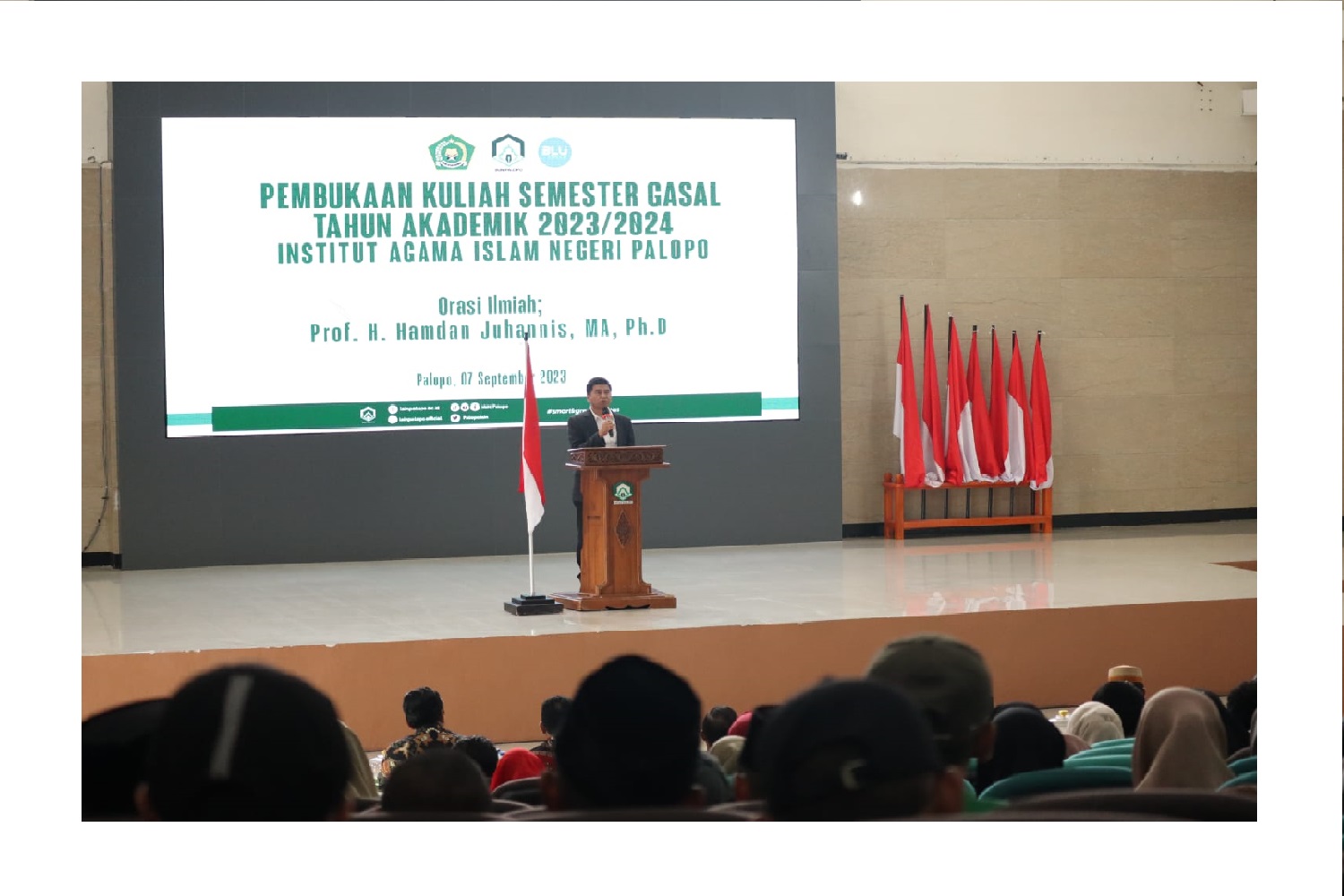 Mahasiswa PGMI IAIN Palopo Awali Semester Gasal 2023/2024 dengan Ilmu Prof. Hamdan Juhanis