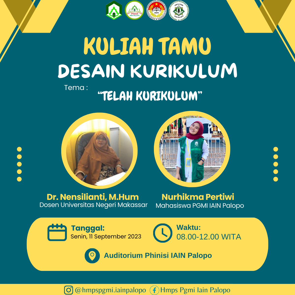 Dosen UNM Berikan Kuliah Tamu dalam Bentuk Pelatihan Implementasi Kurikulum Merdeka kepada Dosen dan Mahasiswa PGMI IAIN Palopo